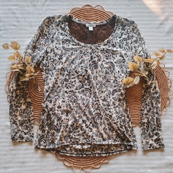 Cybercore Burnout Long Sleeve Top - Picture 1 of 4